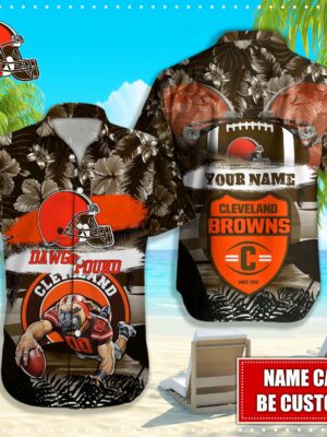 Cleveland Browns NFL-Hawaiian shirt custom Q-48154