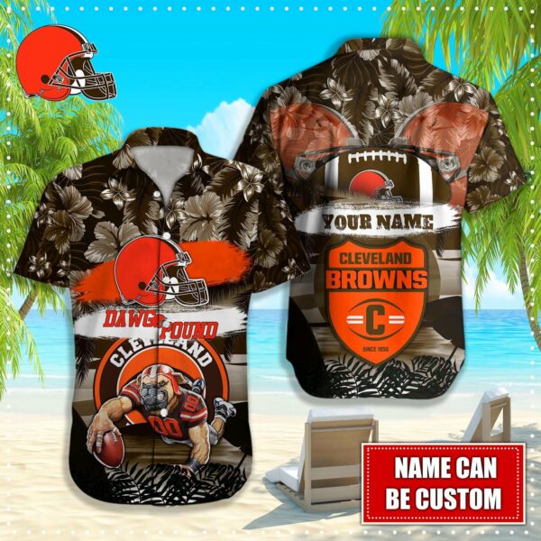 Cleveland Browns NFL-Hawaiian shirt custom Q-48154