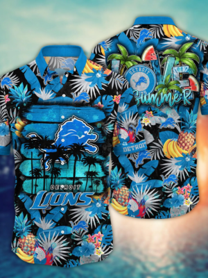 Detroit Lions NFL Flower Hawaii Shirt And Tshirt For Fans, Summer Football Shirts NA49548