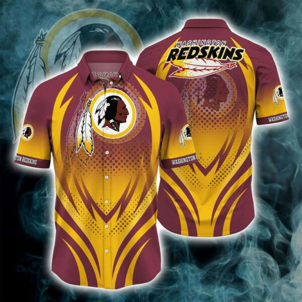 Sport-Team Washington Redskins Fire Trending Summer For Fans Hawaiian Shirt Summer Aloha Shirt