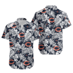 Sport-Team Chicago Bears Tropical Leafs Hawaiian Shirt Summer Aloha Shirt