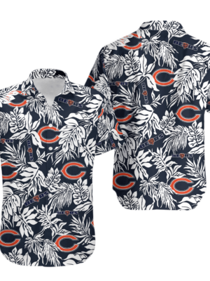 Sport-Team Chicago Bears Tropical Leafs Hawaiian Shirt Summer Aloha Shirt