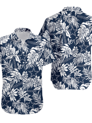 Sport-Team Dallas Cowboys Tropical Leafs Hawaiian Shirt Summer Aloha Shirt