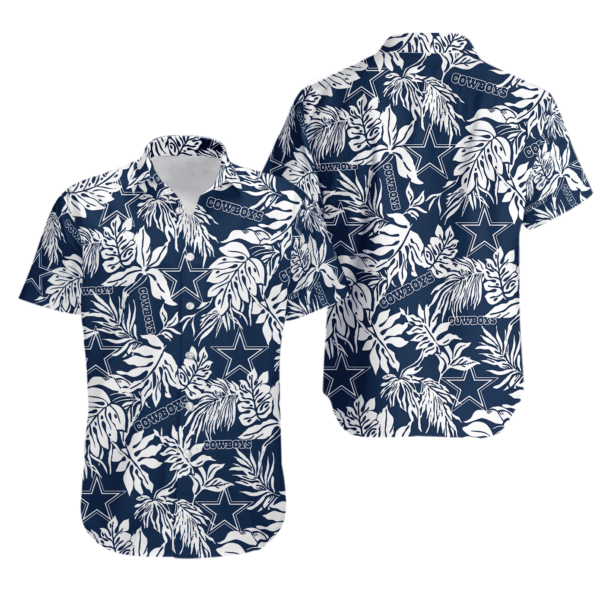 Sport-Team Dallas Cowboys Tropical Leafs Hawaiian Shirt Summer Aloha Shirt