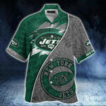 Sport-Team New York Jets Green Grey Hawaiian Shirt Summer Aloha Shirt