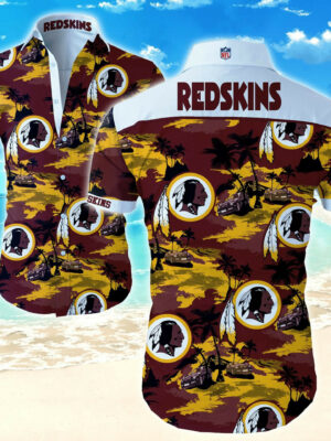 Sport-Team Washington Redskins Island Hawaiian Shirt Summer Aloha Shirt