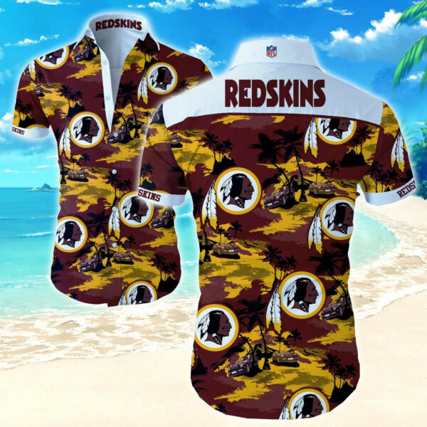 Sport-Team Washington Redskins Island Hawaiian Shirt Summer Aloha Shirt