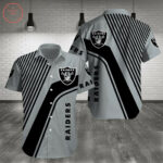 Sport-Team Las Vegas Raiders Silver Black Hawaiian Shirt Summer Aloha Shirt