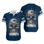 Sport-Team New England Patriots Iron Skull Hawaiian Shirt Summer Aloha Shirt