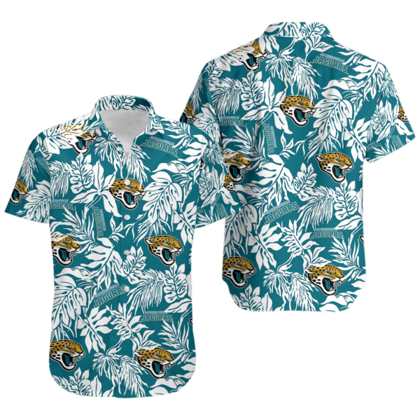 Sport-Team Jacksonville Jaguars Tropical Leafs Hawaiian Shirt Summer Aloha Shirt