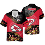 Sport-Team Kansas City Chiefs Red Black Hawaiian Shirt Summer Aloha Shirt