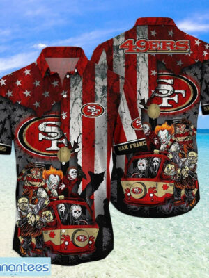 Sport-Team San Francisco 49ers Jason Voorhees US Flag Hawaiian Shirt Summer Aloha Shirt