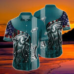Sport-Team Philadelphia Eagles Jason Voorhees US Flag Hawaiian Shirt Summer Aloha Shirt