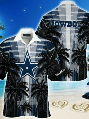 Sport-Team Dallas Cowboys Star Rise Up In Coconut Forest Hawaiian Shirt Summer Aloha Shirt
