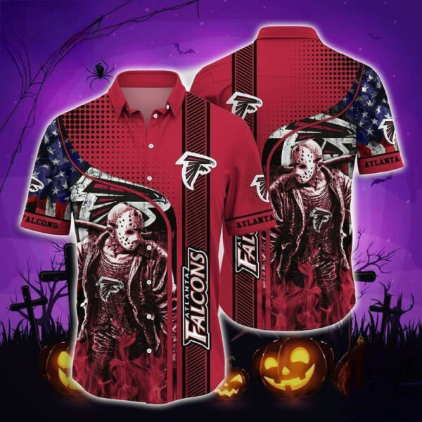 Sport-Team Atlanta Falcons Jason Voorhees Hawaiian Shirt Summer Aloha Shirt
