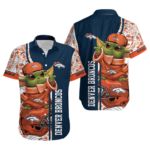 Sport-Team Denver Broncos Baby Yoda Hawaiian Shirt Summer Aloha Shirt