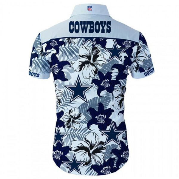 Sport-Team Dallas Cowboys Tropical Flower Short Sleeve Hawaiian Shirt Summer Aloha Shirt
