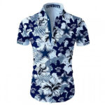Sport-Team Dallas Cowboys Tropical Flower Short Sleeve Hawaiian Shirt Summer Aloha Shirt