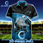 Sport-Team Carolina Panthers Blue Black Hawaiian Shirt V3 Summer Aloha Shirt