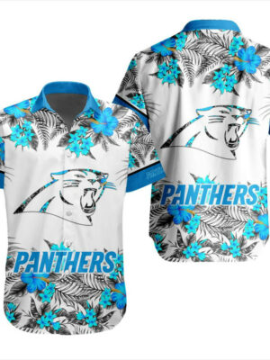 Sport-Team Carolina Panthers Special Floral Hawaiian Shirt Summer Aloha Shirt
