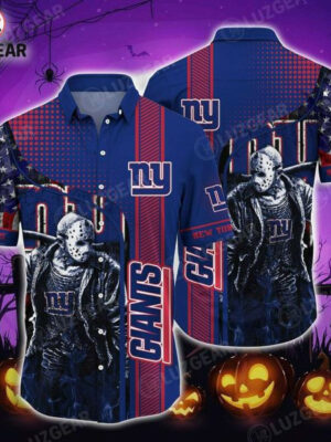 Sport-Team New York Giants Halloween Jason Voorhees Hawaiian Shirt Summer Aloha Shirt