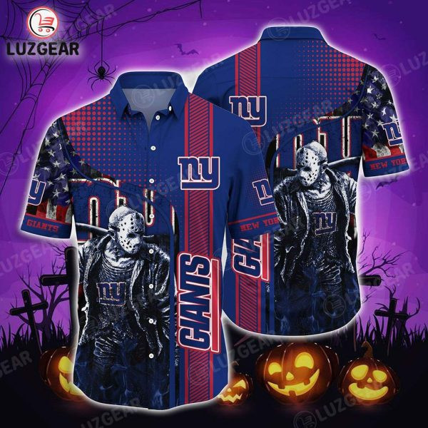 Sport-Team New York Giants Halloween Jason Voorhees Hawaiian Shirt Summer Aloha Shirt