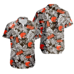 Sport-Team Cleveland Browns Tropical Leafs Hawaiian Shirt Summer Aloha Shirt