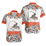 Sport-Team Cleveland Browns Special Floral Hawaiian Shirt Summer Aloha Shirt