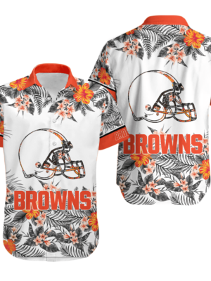 Sport-Team Cleveland Browns Special Floral Hawaiian Shirt Summer Aloha Shirt