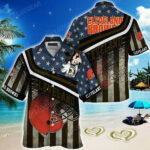 Sport-Team Cleveland Browns American Flag Hawaiian Shirt Summer Aloha Shirt