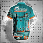 Sport-Team Miami Dolphins Aqua Punisher Skull Hawaiian Shirt Summer Aloha Shirt