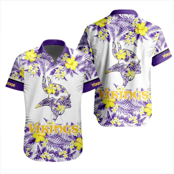 Sport-Team Minnesota Vikings Special Floral Hawaiian Shirt Summer Aloha Shirt