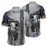 Sport-Team Las Vegas Raiders Jason Voorhees US Flag Hawaiian Shirt Summer Aloha Shirt