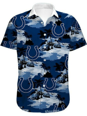 Sport-Team Indianapolis Colts Royal Blue Hawaiian Shirt Summer Aloha Shirt