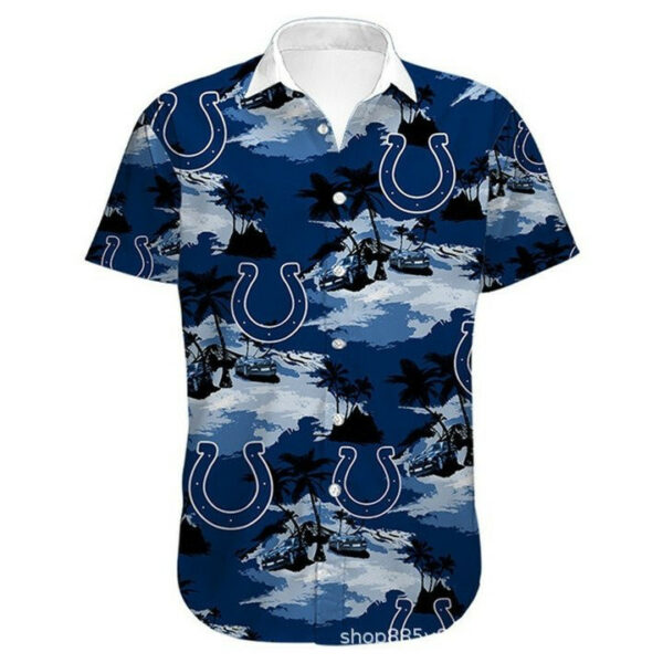 Sport-Team Indianapolis Colts Royal Blue Hawaiian Shirt Summer Aloha Shirt