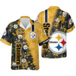 Sport-Team Pittsburgh Steelers Golden Coconut Hawaiian Shirt V2 Summer Aloha Shirt