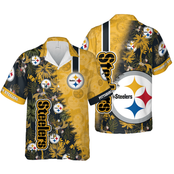 Sport-Team Pittsburgh Steelers Golden Coconut Hawaiian Shirt V2 Summer Aloha Shirt