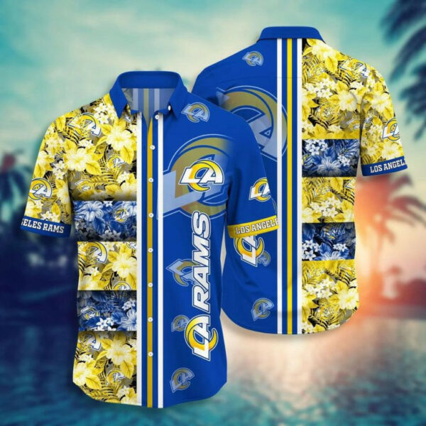 Sport-Team Los Angeles Rams Tropical Beach Summer Hawaiian Shirt Summer Aloha Shirt
