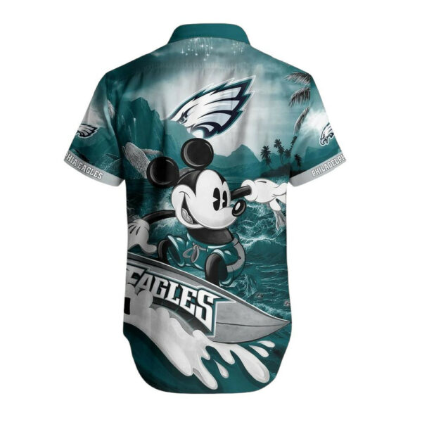 Sport-Team Philadelphia Eagles Mickey Surfing Hawaiian Shirt Summer Aloha Shirt