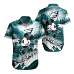 Sport-Team Philadelphia Eagles Mickey Surfing Hawaiian Shirt Summer Aloha Shirt