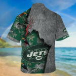 Sport-Team New York Jets Green Grey Hawaiian Shirt V2 Summer Aloha Shirt