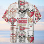 Sport-Team San Francisco 49ers White Skulls Edition Hawaiian Shirt Summer Aloha Shirt