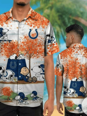 Sport-Team Indianapolis Colts Snoopy Hawaiian Shirt Summer Aloha Shirt