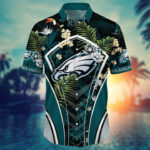 Sport-Team Philadelphia Eagles Custom Name Flower Summer Tropical Hawaiian Shirt Sport Team Aloha Shirt