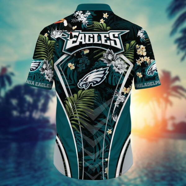 Sport-Team Philadelphia Eagles Custom Name Flower Summer Tropical Hawaiian Shirt Sport Team Aloha Shirt