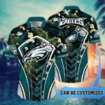 Sport-Team Philadelphia Eagles Custom Name Flower Summer Tropical Hawaiian Shirt Sport Team Aloha Shirt