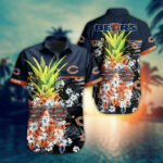 Sport-Team Chicago Bears Pineapple In Dark Blue Hawaiian Shirt Summer Aloha Shirt