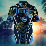 Sport-Team Tennessee Titans Custom Name Flower Summer Tropical Hawaiian Shirt Sport Team Aloha Shirt