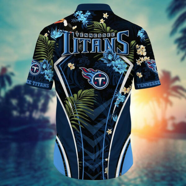 Sport-Team Tennessee Titans Custom Name Flower Summer Tropical Hawaiian Shirt Sport Team Aloha Shirt