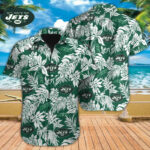 Sport-Team New York Jets Tropical Leafs Hawaiian Shirt Summer Aloha Shirt